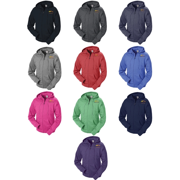 French Terry Fleece Hoodie with Zipper - French Terry Fleece Hoodie with Zipper - Image 0 of 10