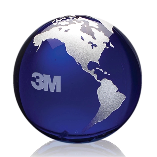 Globe Paperweight - Blue - Globe Paperweight - Blue - Image 1 of 15