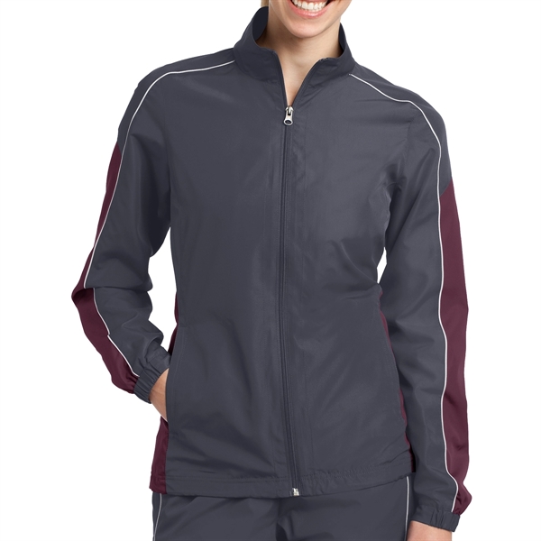 Ladies' Colorblock Wind Protective Jacket - Ladies' Colorblock Wind Protective Jacket - Image 1 of 6