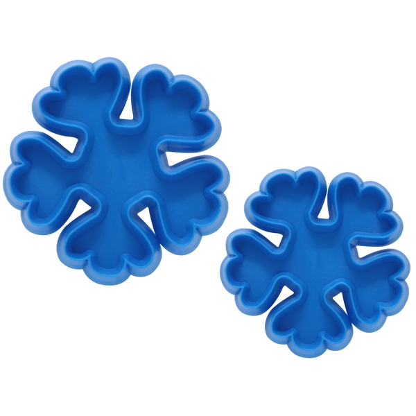 3" & 2.25" Five-Point Snowflake Cookie Press, set of 2 - 3" & 2.25" Five-Point Snowflake Cookie Press, set of 2 - Image 1 of 1