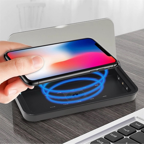 Portable UV Cell Phone Sanitizer With Wireless Charger - Portable UV Cell Phone Sanitizer With Wireless Charger - Image 1 of 9