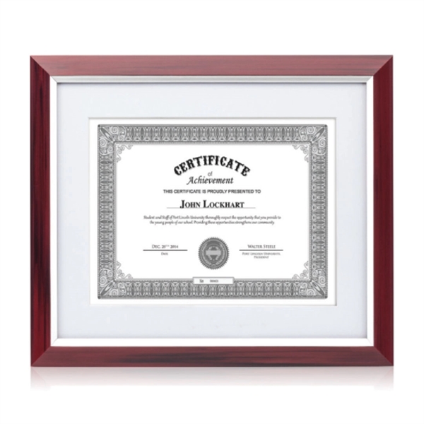 Custom Valencia Certificate Frame