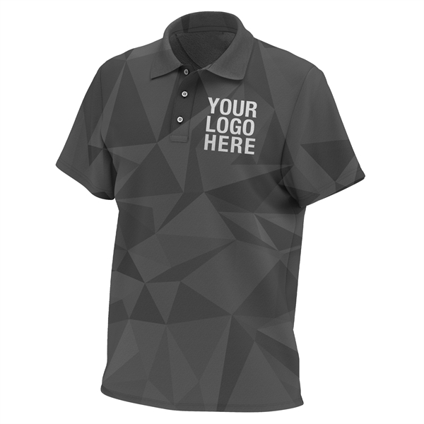 Men's Polo Shirts Dye Sublimated. Custom Golf Polo's. - Men's Polo Shirts Dye Sublimated. Custom Golf Polo's. - Image 2 of 10