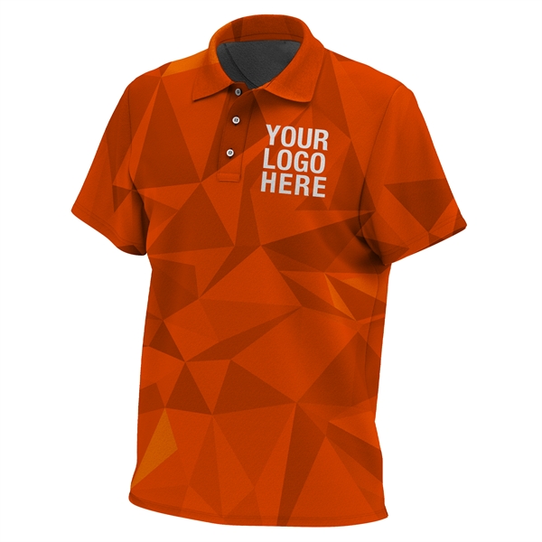Men's Polo Shirts Dye Sublimated. Custom Golf Polo's. - Men's Polo Shirts Dye Sublimated. Custom Golf Polo's. - Image 5 of 10