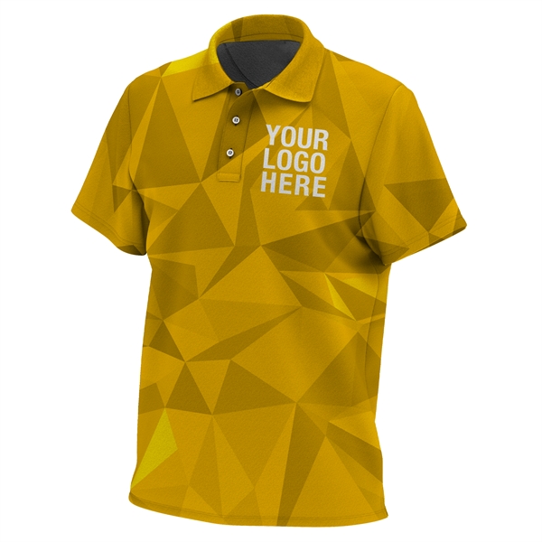 Men's Polo Shirts Dye Sublimated. Custom Golf Polo's. - Men's Polo Shirts Dye Sublimated. Custom Golf Polo's. - Image 8 of 10