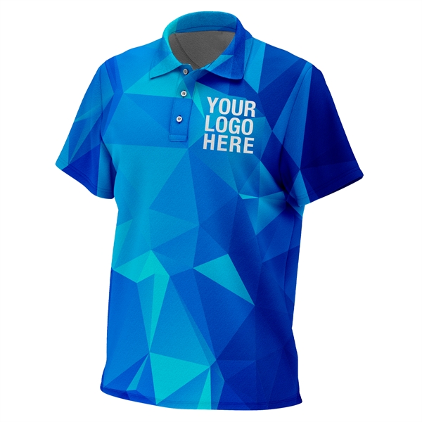 Men's Polo Shirts Dye Sublimated. Custom Golf Polo's. - Men's Polo Shirts Dye Sublimated. Custom Golf Polo's. - Image 10 of 10
