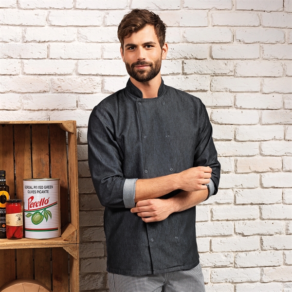 Denim Chef's Coat - Denim Chef's Coat - Image 1 of 2