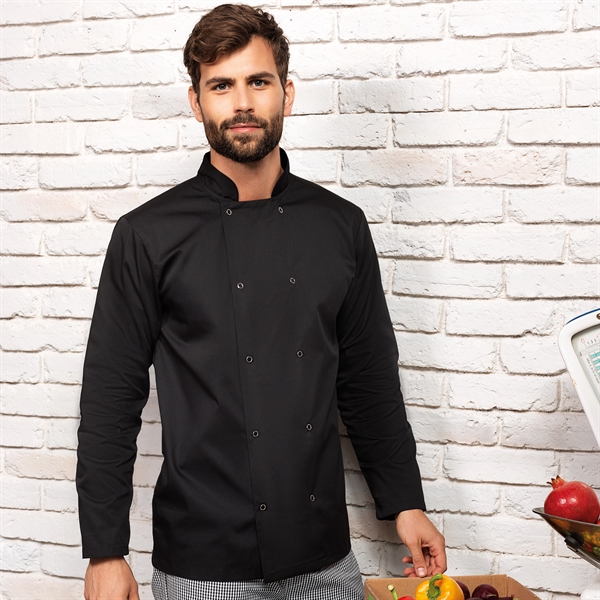 Studded Front Chef's Coat - Studded Front Chef's Coat - Image 1 of 2