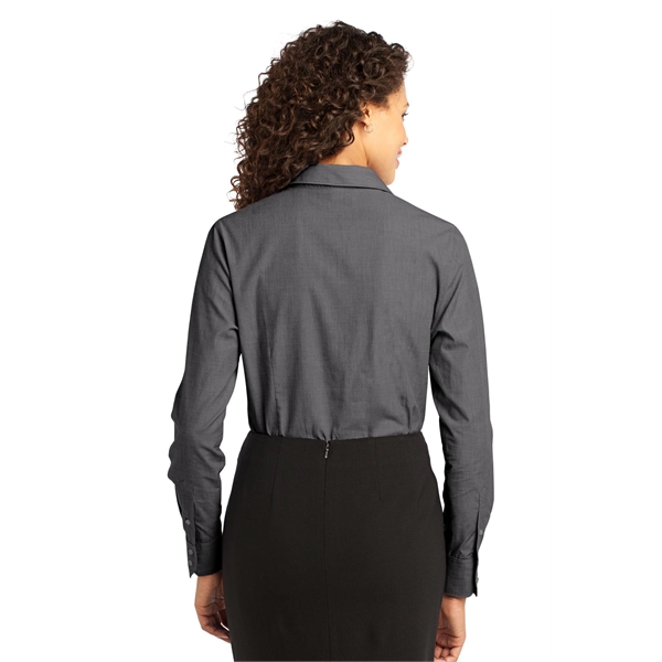 Port Authority Women's Crosshatch Easy Care Shirt. - Port Authority Women's Crosshatch Easy Care Shirt. - Image 40 of 40