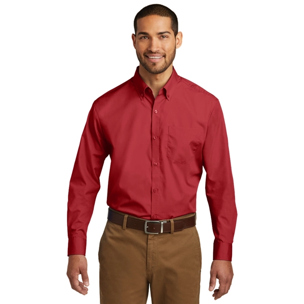 Port Authority® Long Sleeve Carefree Poplin Shirt - Port Authority® Long Sleeve Carefree Poplin Shirt - Image 7 of 10