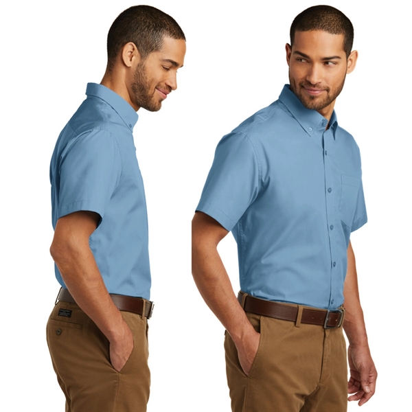 Port Authority® Short Sleeve Carefree Poplin Shirt - Port Authority® Short Sleeve Carefree Poplin Shirt - Image 1 of 6