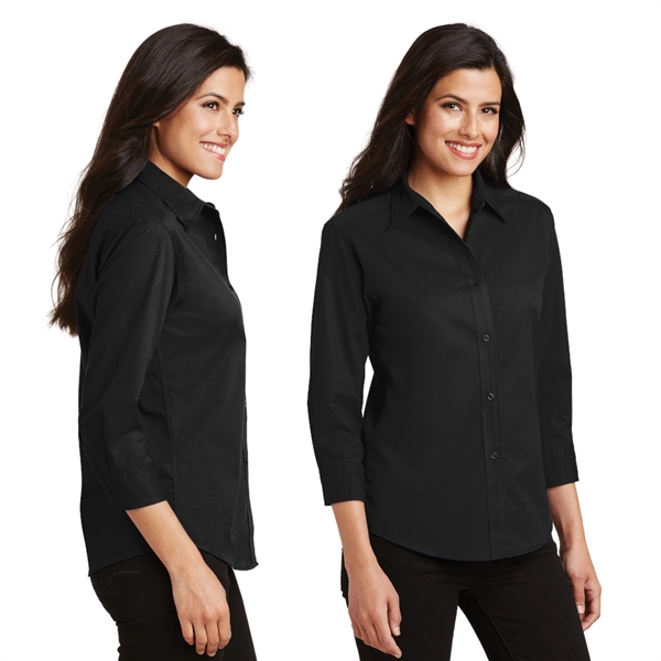 Port Authority® Women's 3/4-Sleeve Easy Care Shirt - Port Authority® Women's 3/4-Sleeve Easy Care Shirt - Image 1 of 8