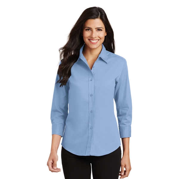 Port Authority® Women's 3/4-Sleeve Easy Care Shirt - Port Authority® Women's 3/4-Sleeve Easy Care Shirt - Image 7 of 8