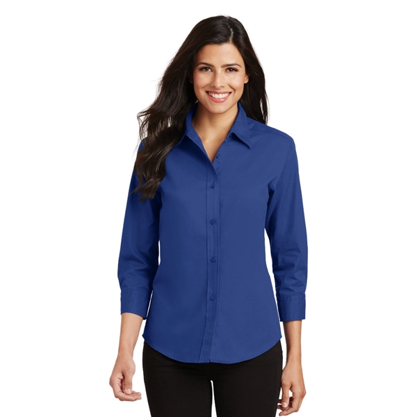 Port Authority® Women's 3/4-Sleeve Easy Care Shirt - Port Authority® Women's 3/4-Sleeve Easy Care Shirt - Image 3 of 8