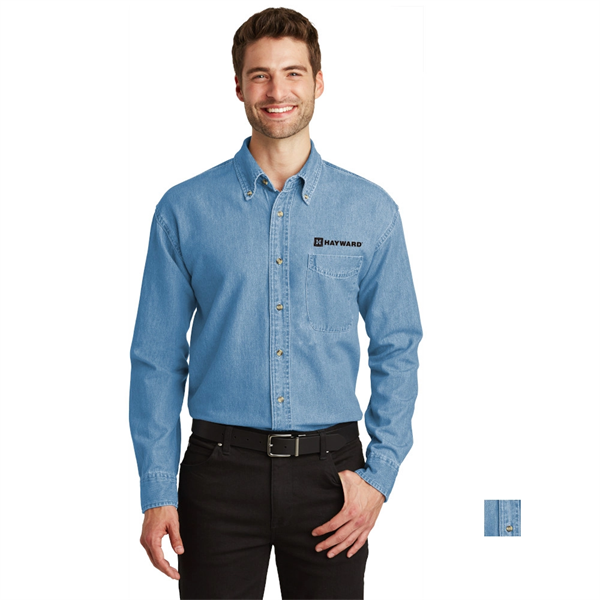 Port Authority® Long Sleeve Denim Shirt - Port Authority® Long Sleeve Denim Shirt - Image 0 of 1