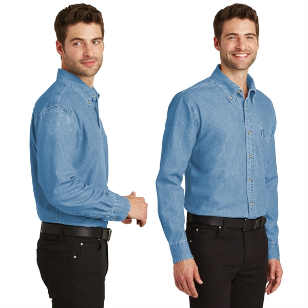 Port Authority® Long Sleeve Denim Shirt - Port Authority® Long Sleeve Denim Shirt - Image 1 of 1