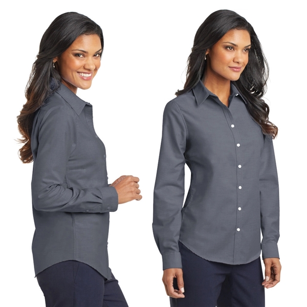Port Authority® Women's SuperPro™ Oxford Shirt - Port Authority® Women's SuperPro™ Oxford Shirt - Image 1 of 6