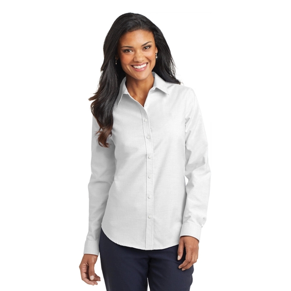 Port Authority® Women's SuperPro™ Oxford Shirt - Port Authority® Women's SuperPro™ Oxford Shirt - Image 2 of 6
