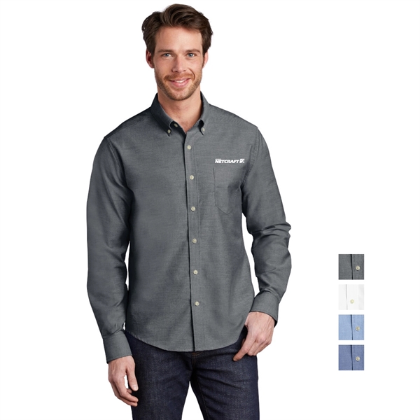 Port Authority® Untucked Fit SuperPro™ Oxford Shirt
