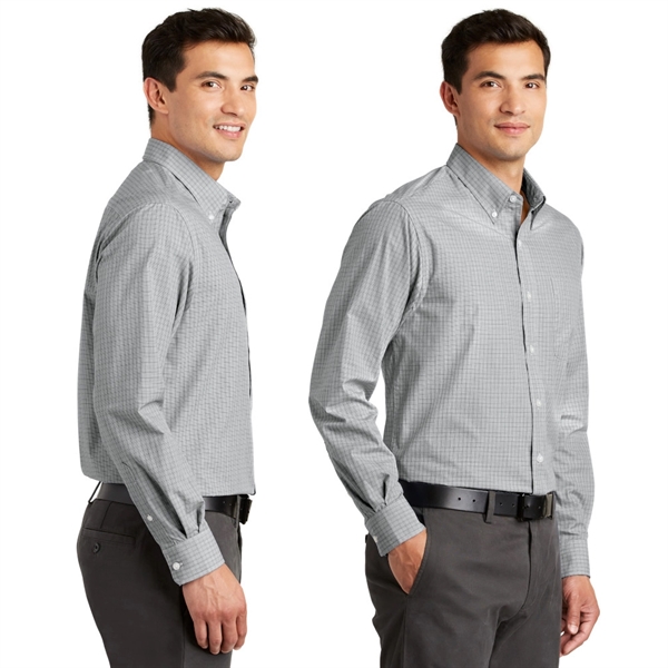 Port Authority® Plaid Pattern Easy Care Shirt - Port Authority® Plaid Pattern Easy Care Shirt - Image 1 of 3