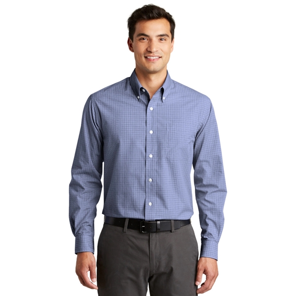 Port Authority® Plaid Pattern Easy Care Shirt - Port Authority® Plaid Pattern Easy Care Shirt - Image 3 of 3