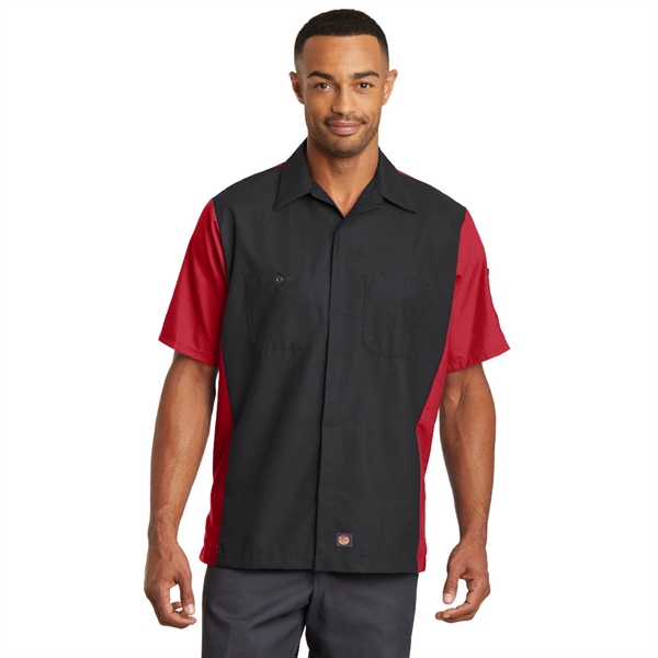 Red Kap® Short Sleeve Ripstop Crew Shirt - Red Kap® Short Sleeve Ripstop Crew Shirt - Image 3 of 4