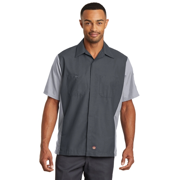 Red Kap® Short Sleeve Ripstop Crew Shirt - Red Kap® Short Sleeve Ripstop Crew Shirt - Image 2 of 4