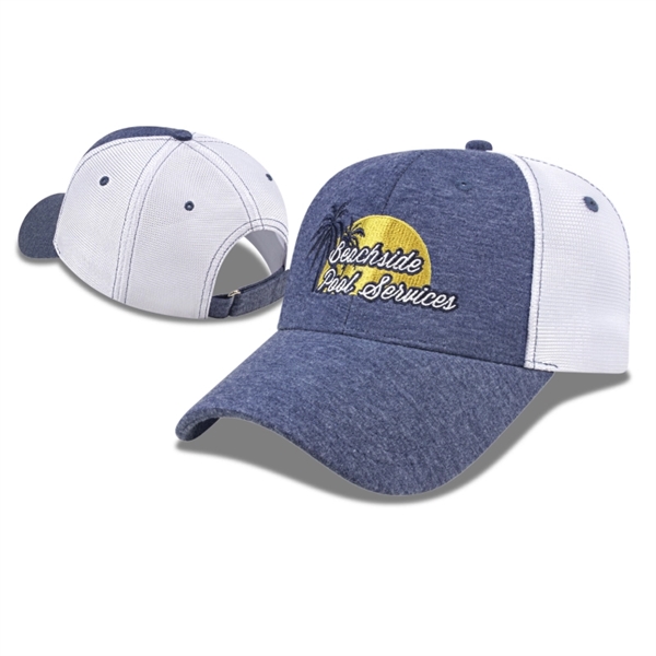 Cotton Jersey Cap with Hi-Tech Mesh Back - Cotton Jersey Cap with Hi-Tech Mesh Back - Image 0 of 4