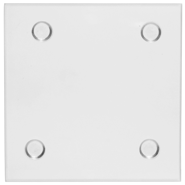 Full Color 4" Square Clear Glass Coaster w/ Custom Imprint - Full Color 4" Square Clear Glass Coaster w/ Custom Imprint - Image 1 of 1