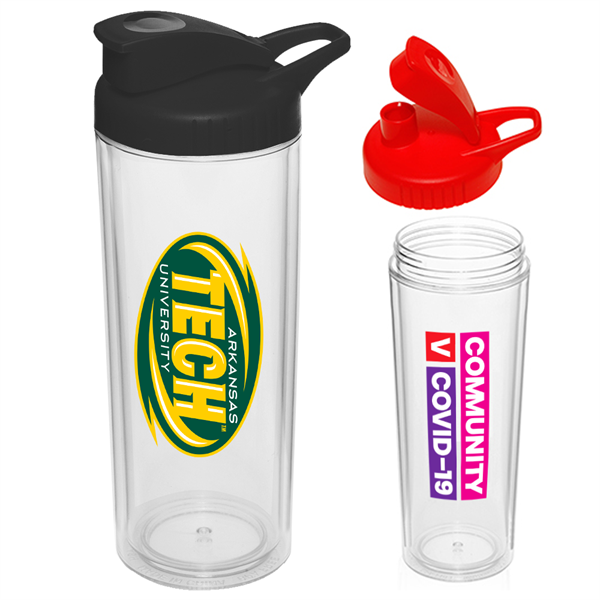 16 oz Sports Bottle w/ Custom Logo & Snap Lid - 16 oz Sports Bottle w/ Custom Logo & Snap Lid - Image 0 of 1