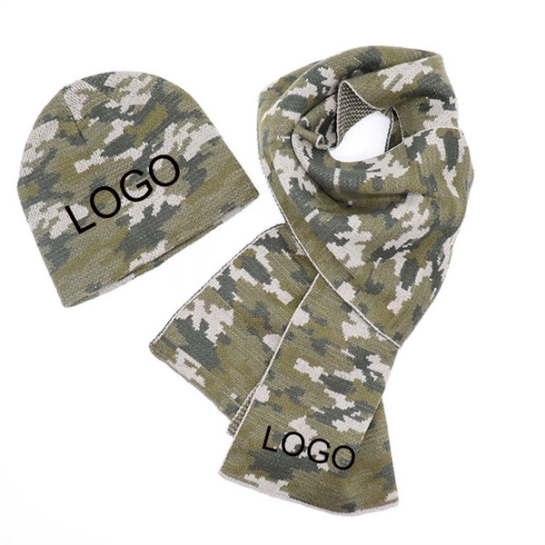 Beanie and Scarf Set - Camouflage - Beanie and Scarf Set - Camouflage - Image 0 of 4