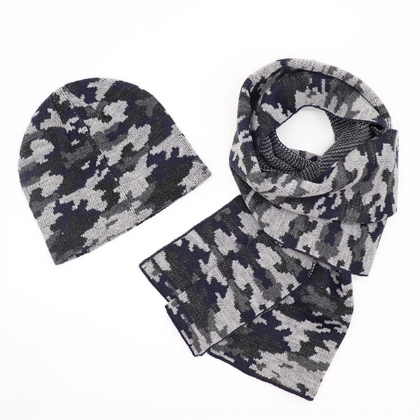 Beanie and Scarf Set - Camouflage - Beanie and Scarf Set - Camouflage - Image 1 of 4