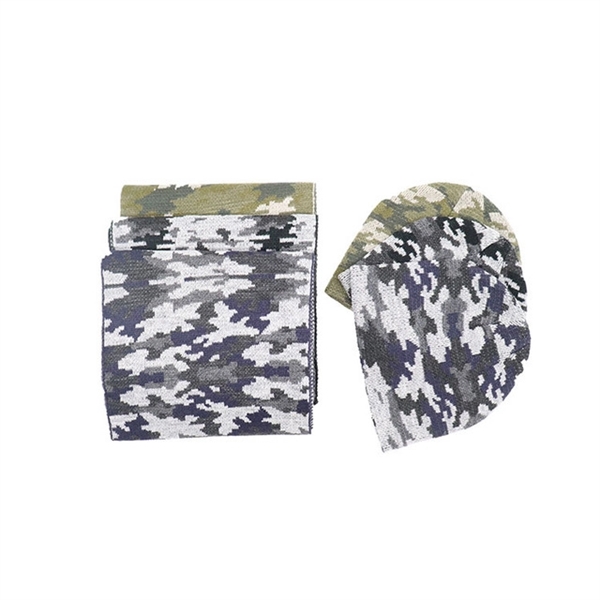 Beanie and Scarf Set - Camouflage - Beanie and Scarf Set - Camouflage - Image 2 of 4