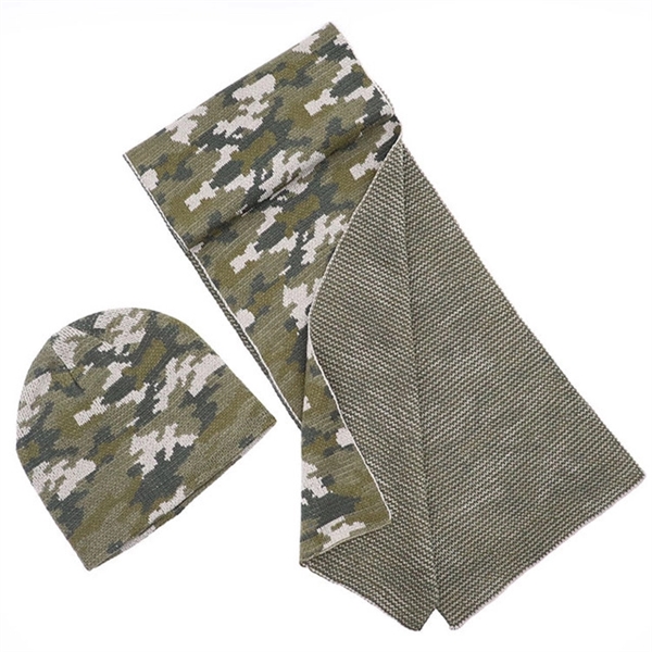 Beanie and Scarf Set - Camouflage - Beanie and Scarf Set - Camouflage - Image 3 of 4
