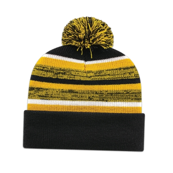 Fleece Lined Knit Toque with Cuff - Fleece Lined Knit Toque with Cuff - Image 2 of 10