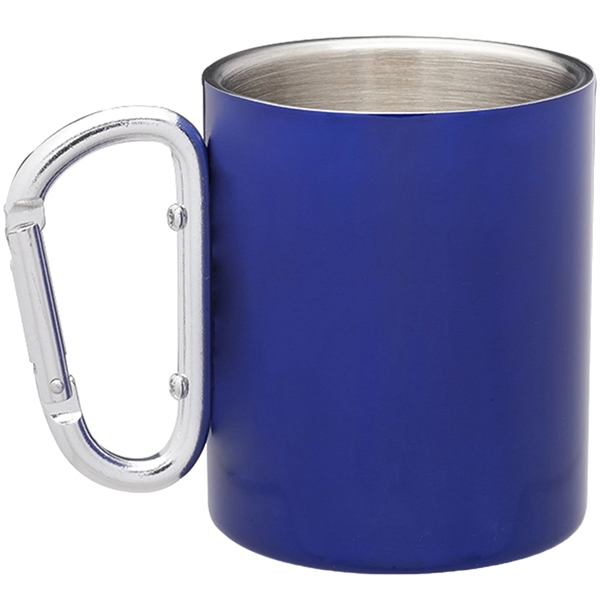 10 oz. Carabiner Handle Stainless Steel Mug