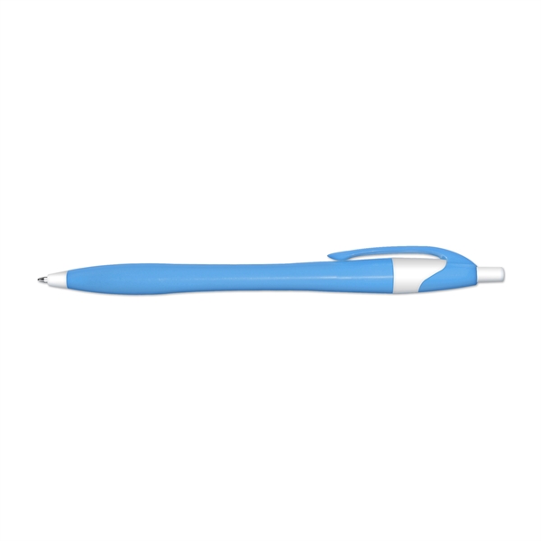 Retractable Ball Point Pen with Colored Barrel - Retractable Ball Point Pen with Colored Barrel - Image 1 of 6