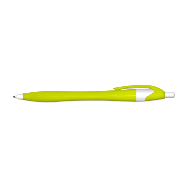 Retractable Ball Point Pen with Colored Barrel - Retractable Ball Point Pen with Colored Barrel - Image 2 of 6