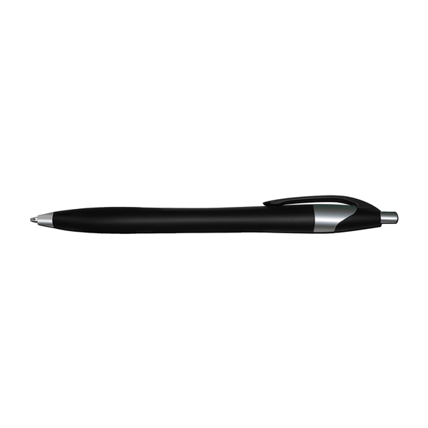 Silhouette Metallic Retractable Ballpoint Pen with Black Ink - Silhouette Metallic Retractable Ballpoint Pen with Black Ink - Image 1 of 6