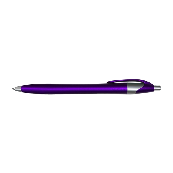 Silhouette Metallic Retractable Ballpoint Pen with Black Ink - Silhouette Metallic Retractable Ballpoint Pen with Black Ink - Image 4 of 6