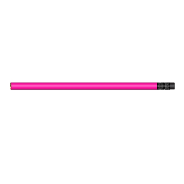 #2 HB Lead Pencil with Neon Colored Barrel & Black Eraser - #2 HB Lead Pencil with Neon Colored Barrel & Black Eraser - Image 4 of 6