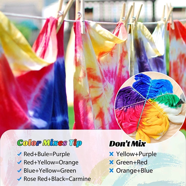 32 Colors Tie Dry DIY Kit - 32 Colors Tie Dry DIY Kit - Image 3 of 6