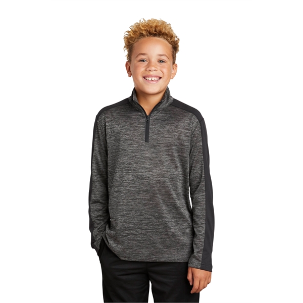 Sport-Tek Youth PosiCharge Electric Heather Colorblock 1/... - Sport-Tek Youth PosiCharge Electric Heather Colorblock 1/... - Image 21 of 28