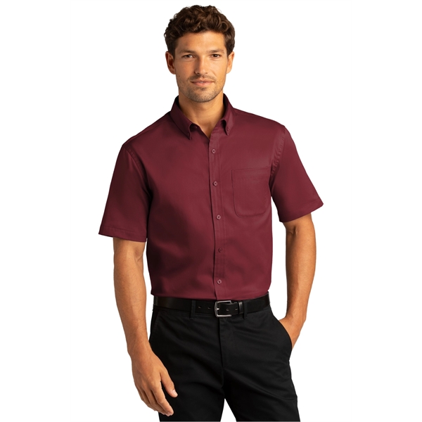 Port Authority Short Sleeve SuperPro React Twill Shirt. - Port Authority Short Sleeve SuperPro React Twill Shirt. - Image 4 of 91