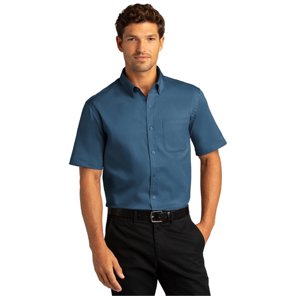 Port Authority Short Sleeve SuperPro React Twill Shirt. - Port Authority Short Sleeve SuperPro React Twill Shirt. - Image 41 of 91