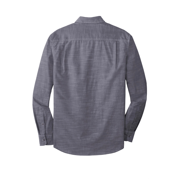 Port Authority Slub Chambray Shirt. - Port Authority Slub Chambray Shirt. - Image 15 of 15