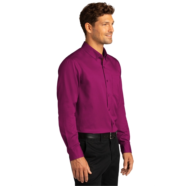 Port Authority Long Sleeve SuperPro React Twill Shirt. - Port Authority Long Sleeve SuperPro React Twill Shirt. - Image 4 of 91