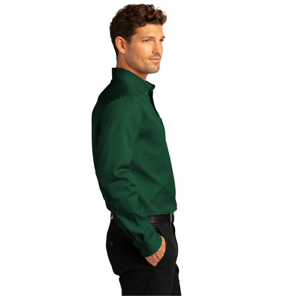 Port Authority Long Sleeve SuperPro React Twill Shirt. - Port Authority Long Sleeve SuperPro React Twill Shirt. - Image 17 of 91