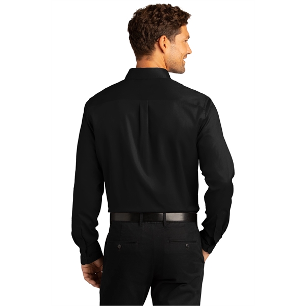 Port Authority Long Sleeve SuperPro React Twill Shirt. - Port Authority Long Sleeve SuperPro React Twill Shirt. - Image 21 of 91