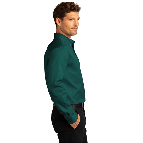 Port Authority Long Sleeve SuperPro React Twill Shirt. - Port Authority Long Sleeve SuperPro React Twill Shirt. - Image 37 of 91